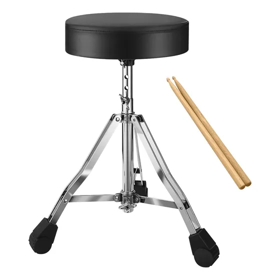 Banco Para Batería Drum Taburete Asiento De Tambor Ajustable