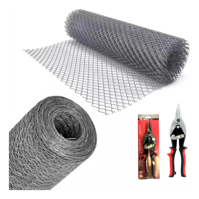 Tela Galvanizada Viveiro 1,00x50mt Fio 26 + Alicate Corte