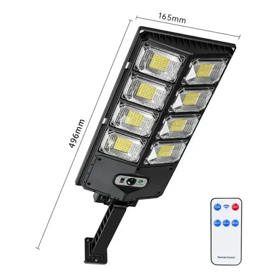 Foco Solar 200w Foco Potentes Sensor De Movimiento Exterior Color de la carcasa Negro | Cuotas sin interés