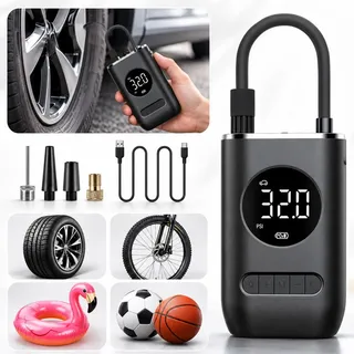 Calibrador Digital Portátil Ar Encher Pneu Carro Moto Bike