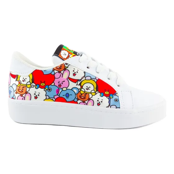 Tenis Bt21 Personajes K-pop Juveniles Bts Army Blancos Moda
