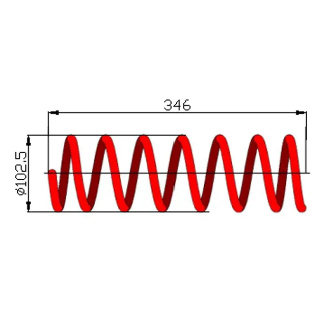 Espiral Trasero Volkswagen/saveiro/ Gol V Trasero Cada Uno