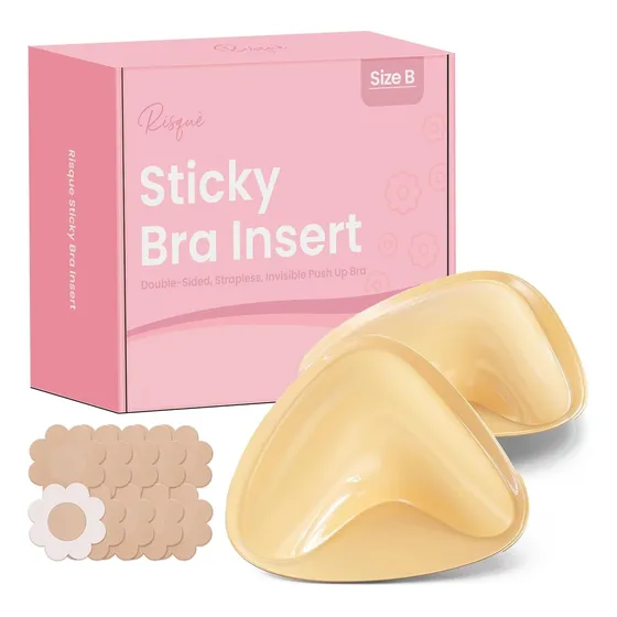 Bra Invisible Push Up + Cubre Pezones
