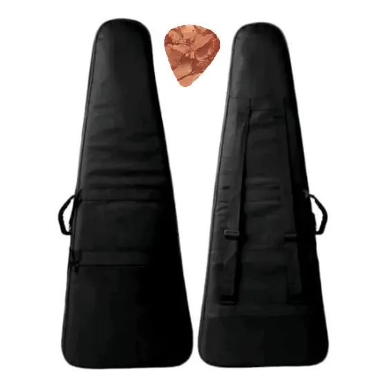 Capa Guitarra Stratocaster Bag Super Luxo Acolchoada Palheta