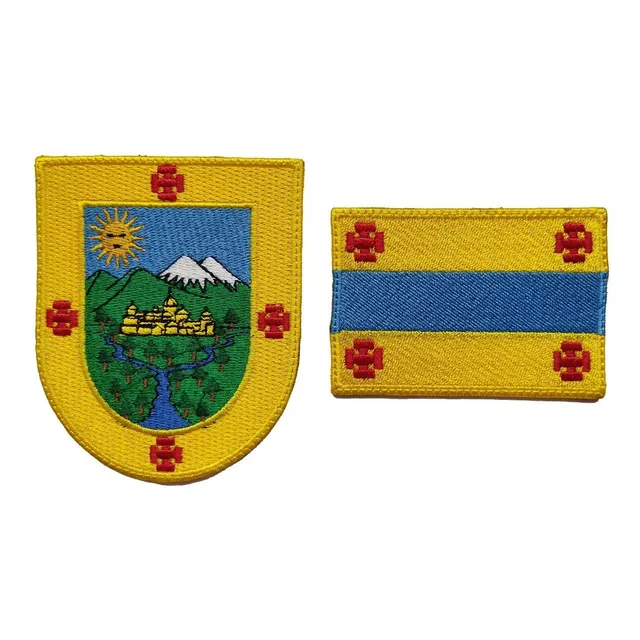 Parche Bordado Escudo Y Bandera De Popayan Bandera De Popaya