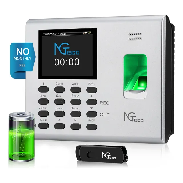 Ngteco Reloj Checador Huella Biométrico Wifi Ng-k4-us