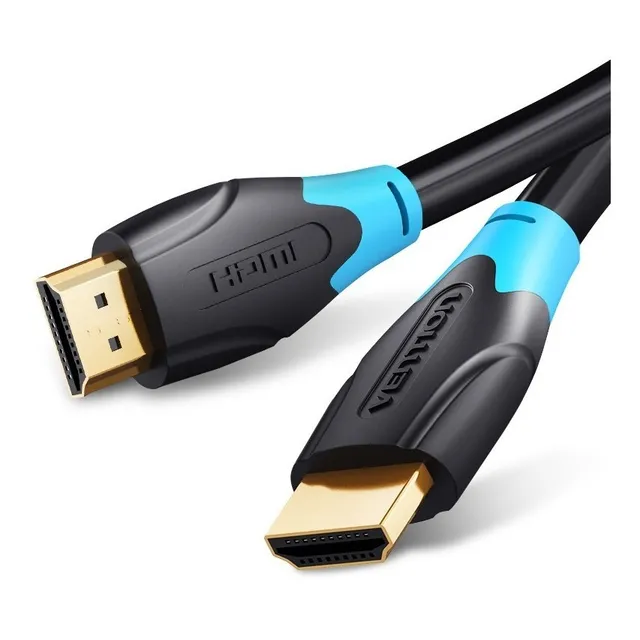 Cable Vention Hdmi 2.0 2 Metros Ultra Hd 4k 60Hz Hdr Certificado Profesional Cable Blindado Premium 18 gbps Gamer Para PS5 / PC / Notebook / Monitor / TV / Chromecast AACBH