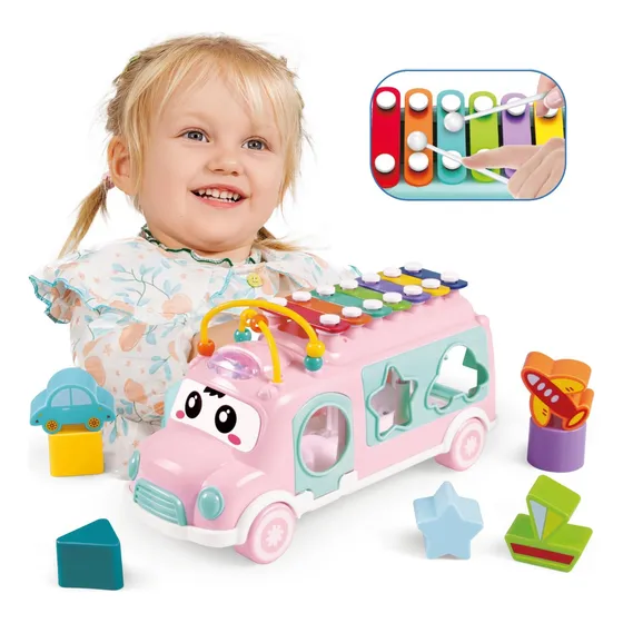 Autobus Xilofono Juguete Interactivo Para Bebe