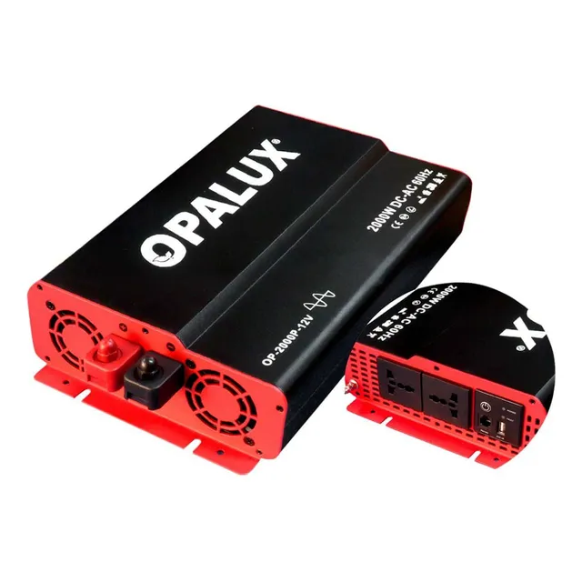 Inversor De Voltaje De Onda Pura 2000w 12v Op-2000p-12v