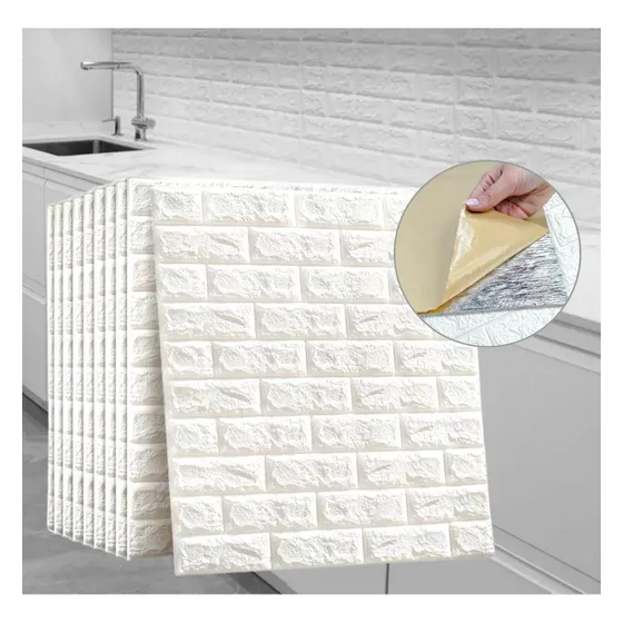 Placa Autoadhesiva Pared Revestimiento Decoración Pack 10 U