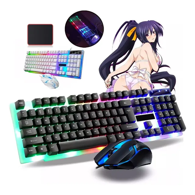 Kit Teclado Mouse Game Profesional Teclado Alfanumerico