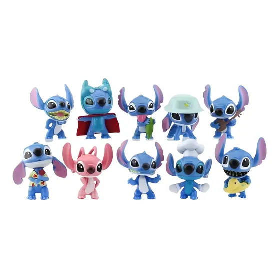Miniaturas Action Collection Lilo y Stitch Kit 10 Piezas Plástico 6 Años