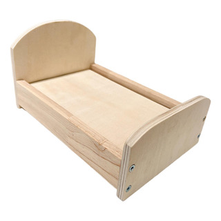 1/12 Cama De Casa De Muñecas Cama En Miniatura Madera 1/12 Cama De Casa De Muñecas Cama En Miniatura Madera
