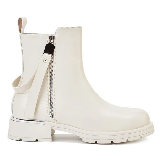 Botin Mujer Blanco Via Uno 12531435
