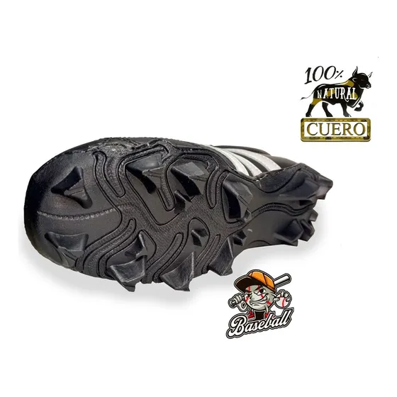 Zapatos Deportivos Beisbol Spikes Tacos 100% Cuero