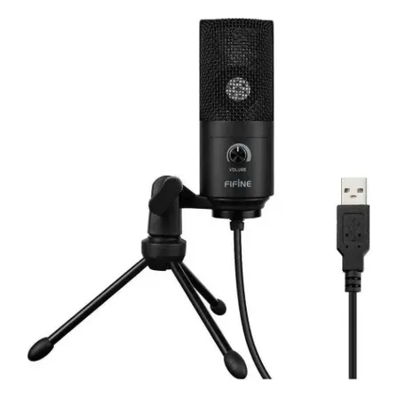 Microfono Condesador Fifine Negro Usb K669b
