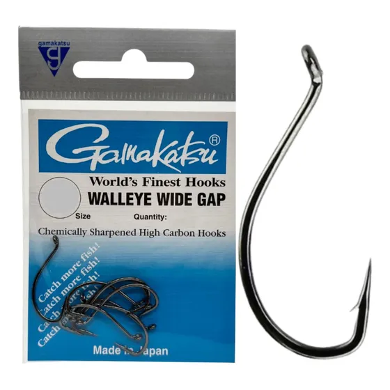 Anzol De Pesca Gamakatsu Walleye Wide Gap Escolha O Tamanho