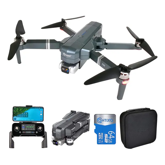 Contixo Dron Gps F Con Camara K Uhd De  Ejes Cardan Aut