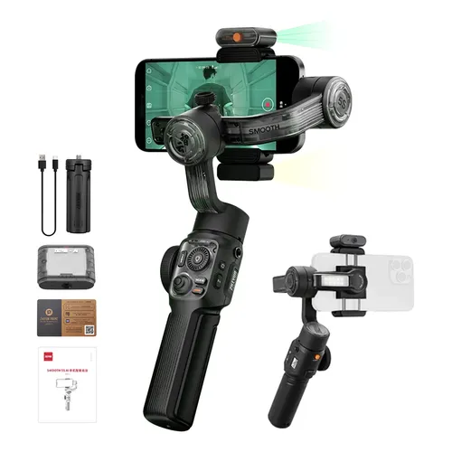 Estabilizador Gimbal Zhiyun Smooth 5s Ai Combo P/ Smartphone Preto
