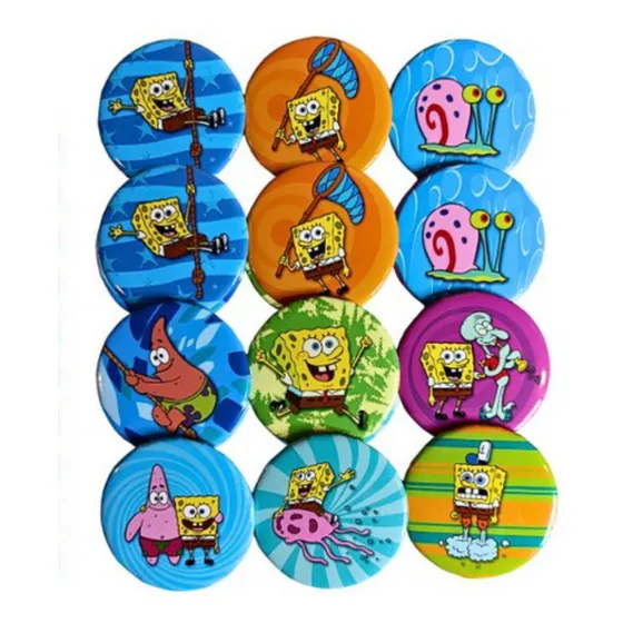 36pines Botones Broches Fiesta Piñata Cumple Bolo Personajes