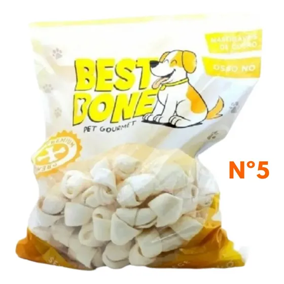 Osso Nó Petisco 1kg * Tamanho A Escolher N. 3,4,5,6,7,8 Ou 9