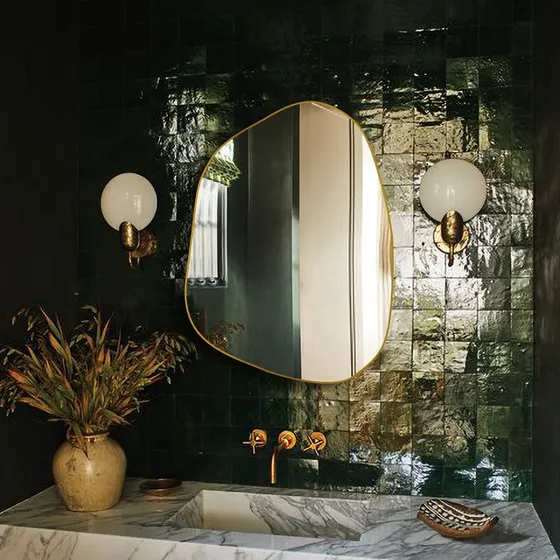 Lvngd Espejo Irregular Para Decoracion Pared Asimetrico