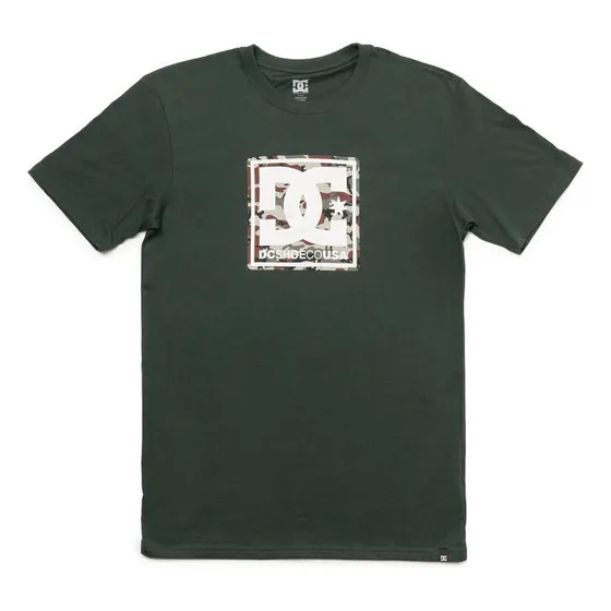 Polera Hombre Dc Pattern Box Ss Verde