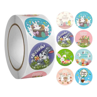 500 Pegatinas De Pascua, Suministros Para Fiestas, Estilo C 500 Pegatinas De Pascua, Suministros Para Fiestas, Estilo C