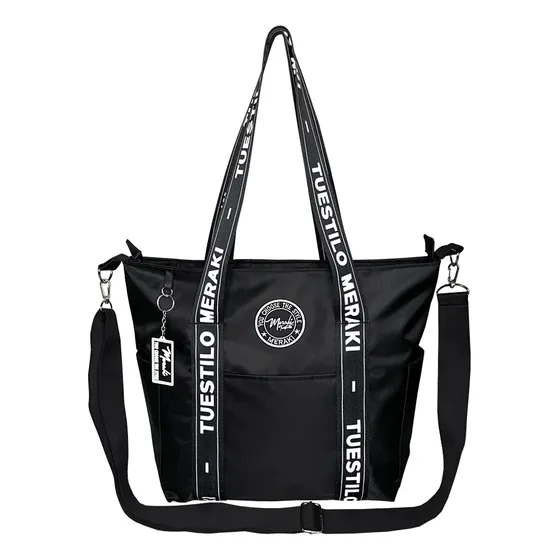 Cartera Bolso Mujer Lona Premium Meraki Reforzado Amplio