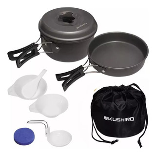 Marmita De Camping Para 2 Personas Aluminio Teflonado Funda Marmita De Camping Para 2 Personas Aluminio Teflonado Funda