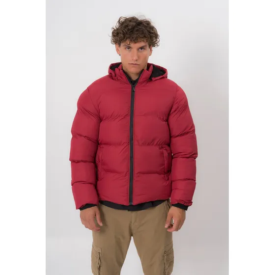 Campera Puffer Con Piel Interior Para Invierno Hombre