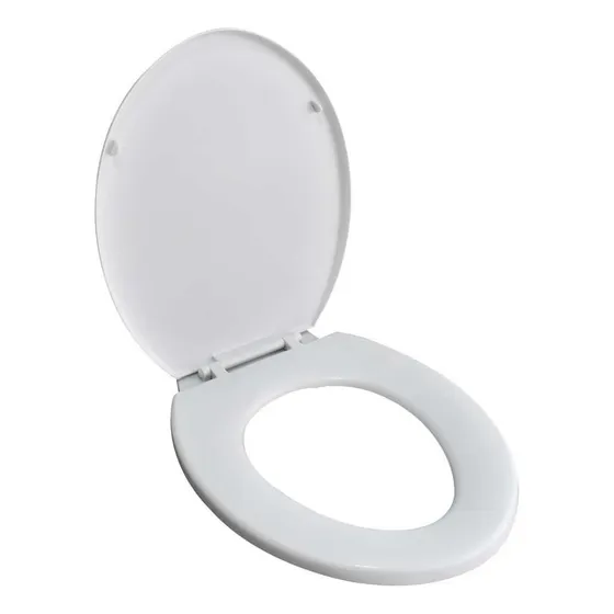 Asiento Inodoro Plastico Color Blanco Lh-1330