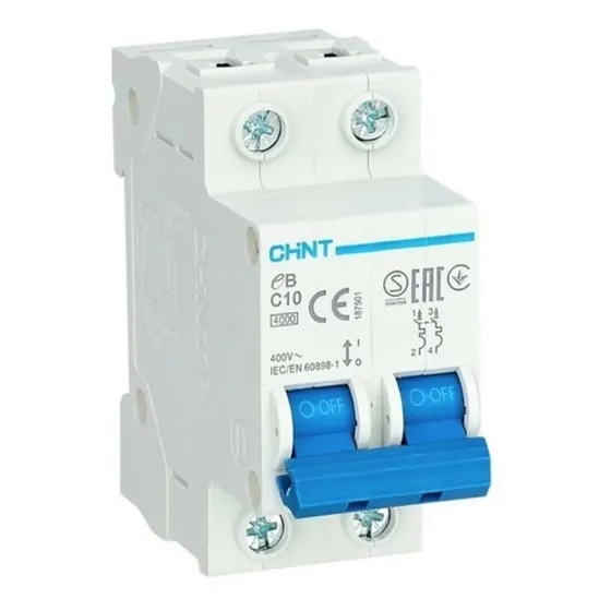 Breaker Termomagnetico De 2 Polos 20 Amp Chint