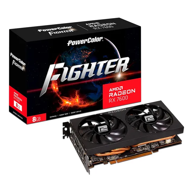 Tarjeta De Video Amd Radeon Rx 7600 Powercolor, 8gb Gddr6