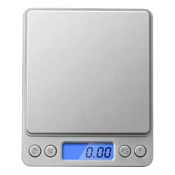 Balanza Gramera Peso Bascula Digital Led 0.01-500gr Cromada