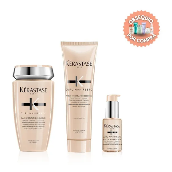 Kit Kerastase Curl Manifesto: Bain + Fond + Serum + Regalo