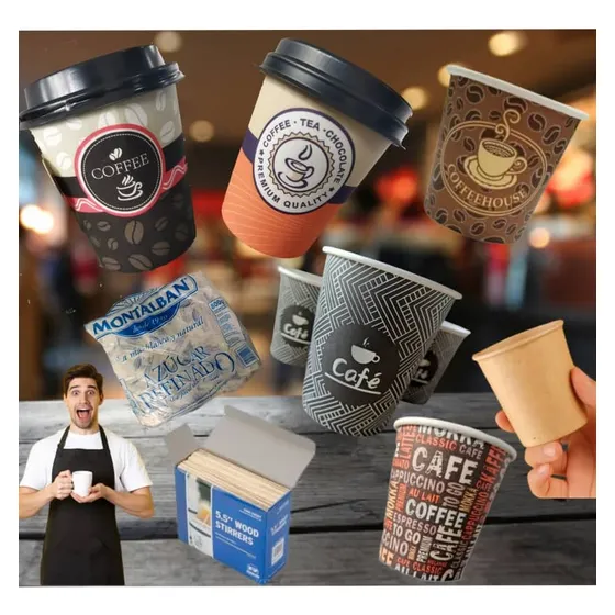 Vasos Para Café Desechables Medida 7onz Disponible***