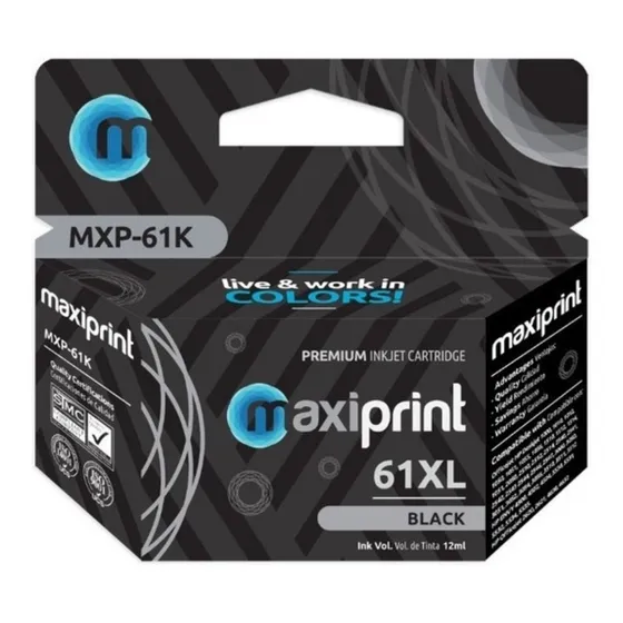 Cartucho Hp 61 Xl Negro Deskjet F2423 F2476 F2480 F2488