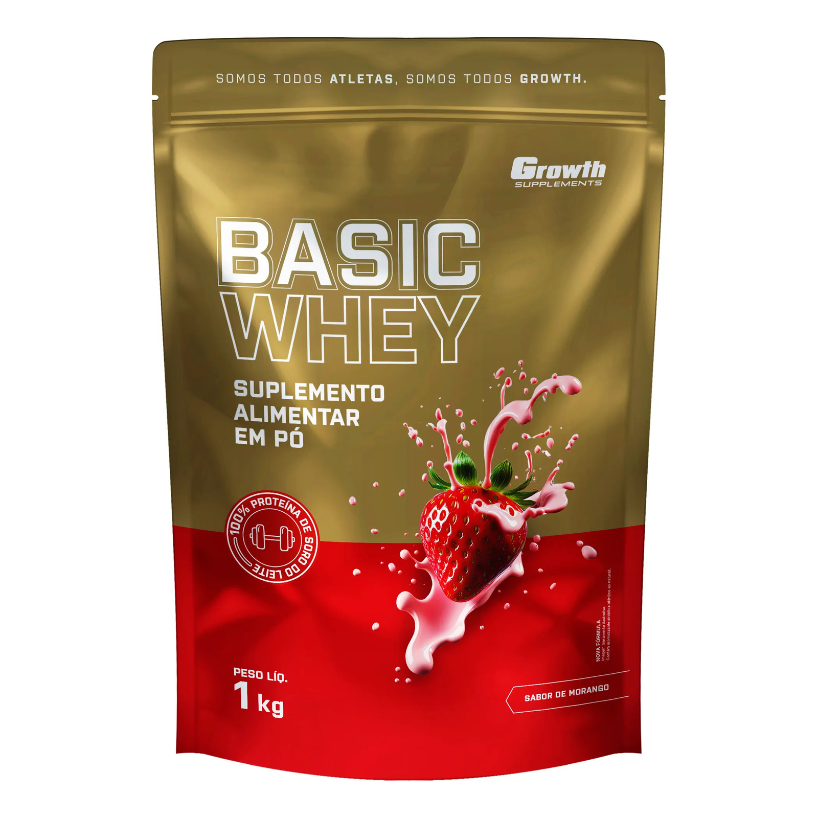 Basic Whey 1kg Morango Basic Whey 1kg Morango