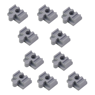 Adaptador De Vía De Tren De Madera De 10 Piezas, Juego Gris Adaptador De Vía De Tren De Madera De 10 Piezas, Juego Gris