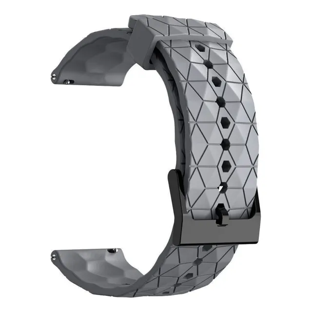 Correa Deportiva Futbol Premium Para Amazfit Gtr 3 Pro Gris 2.2 Cm