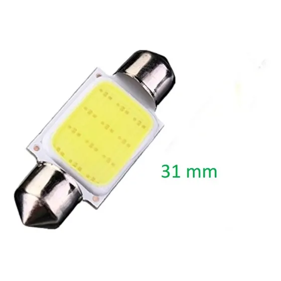 1  Und C5 Cocuyo,bayoneta,bombillo Luz Led De Techo Carro