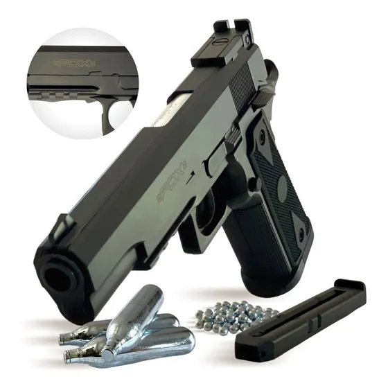 Pistola Aire Comprimido Fox Co2 Replica Colt 1911