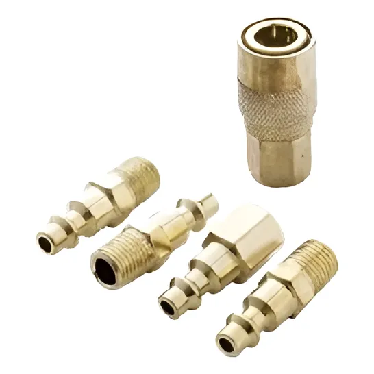 Kit Acople Rápido Compresor De Aire 1/4 Npt 5 Piezas Max