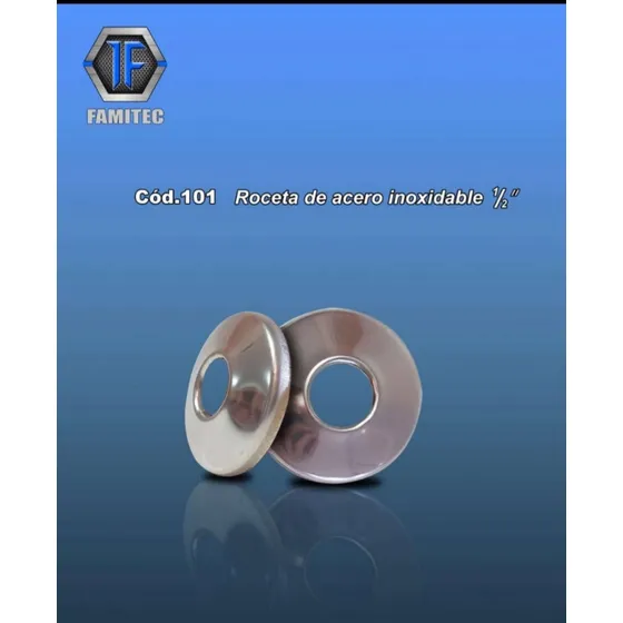 Pack De 100 Rosetas De Acero Inoxidable