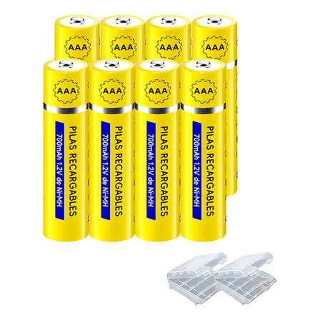 Pilas Recargable 1.2v Aaa 8 Batería 700mah Recargable