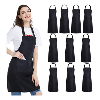 10 Pzs Mandil Delantal Para Chef Meseros Barbería Pintores 10 Pzs Mandil Delantal Para Chef Meseros Barbería Pintores