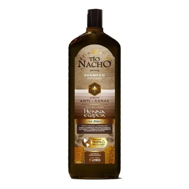 Shampoo Tío Nacho Anti-canas Anti-caída Con Jalea Real 1 L