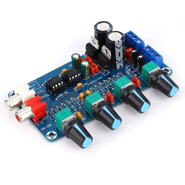 Modulo Pre Amplificador Tonos Estéreo Ne5532  12v+12v Ac Sgk