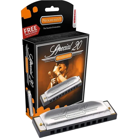 Hohner Diatonic Harmonica 560pbxc, Special 20, 10 Holes Aa